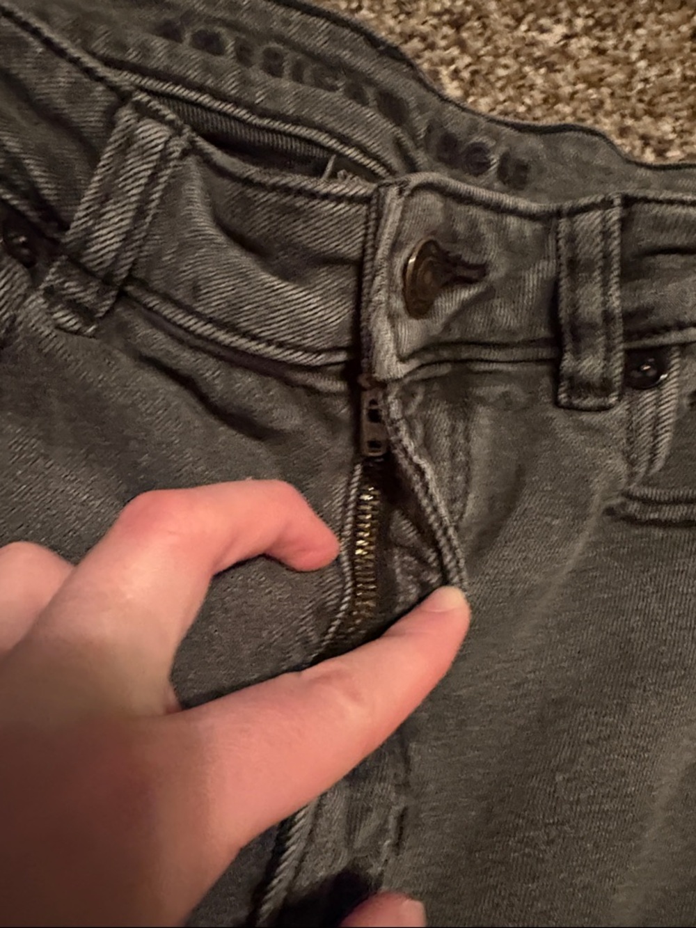 Women’s American Eagle Black/Grey Jeans - Picture 4 of 10
